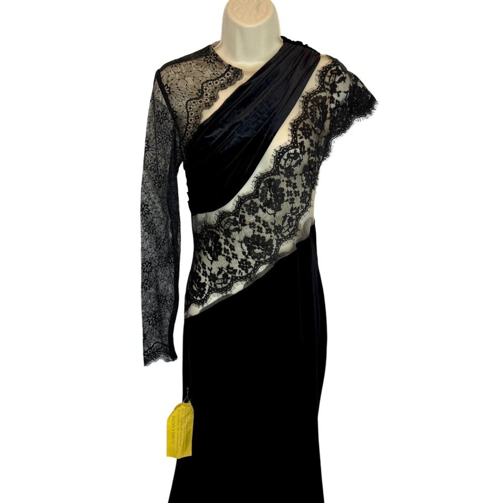 Bronx and Banco Cobra One Shoulder Gown NWT - Size 6 - Picture 7 of 11